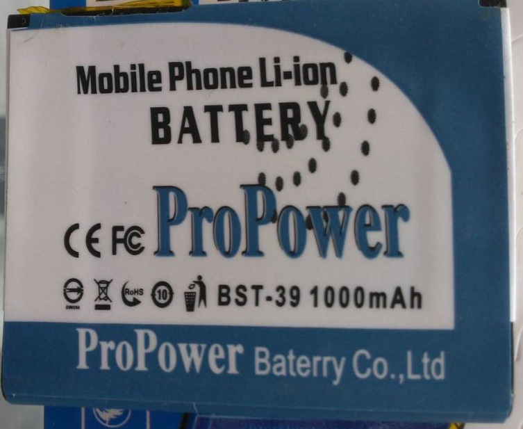 BATERAI PRO DOBEL POWER SONY ERICSSON BST - 39 1000 MAH